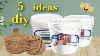 Check out my original ideas that you have not seen anywhere / 5 crafts from plastic buckets