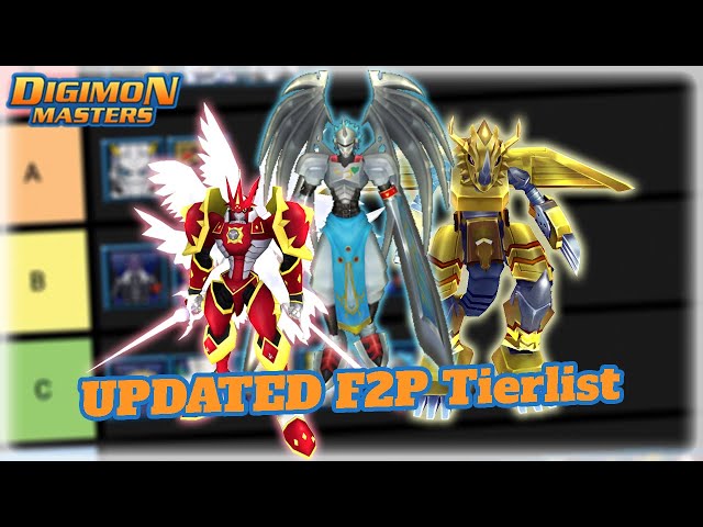 DMO UPDATED Free To Play Digimons Tier List - Digimon Masters Online 2023 Tierlist class=
