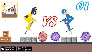 Stickman Ragdoll Jumper -  Epic Games Wolverine vs Captain Americant Jumping Part 1 screenshot 5