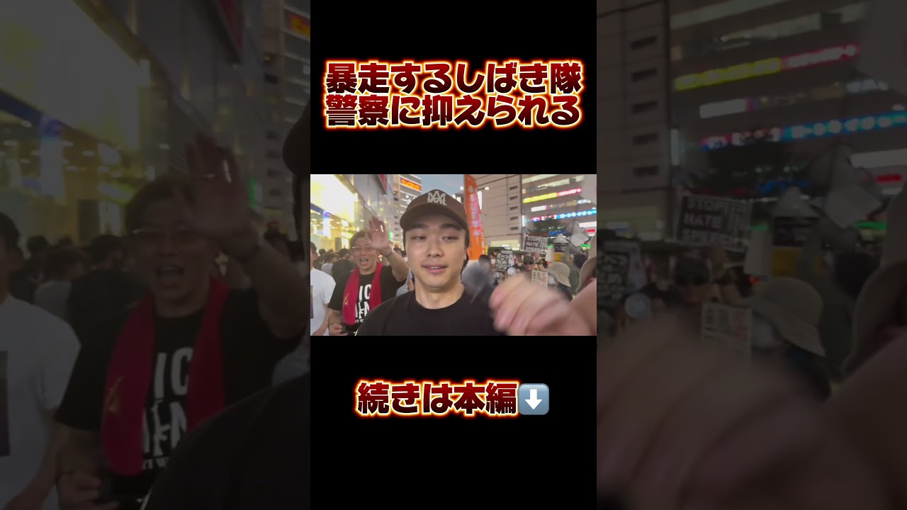 暴走するしばき隊を警察と共にガチ制裁!!