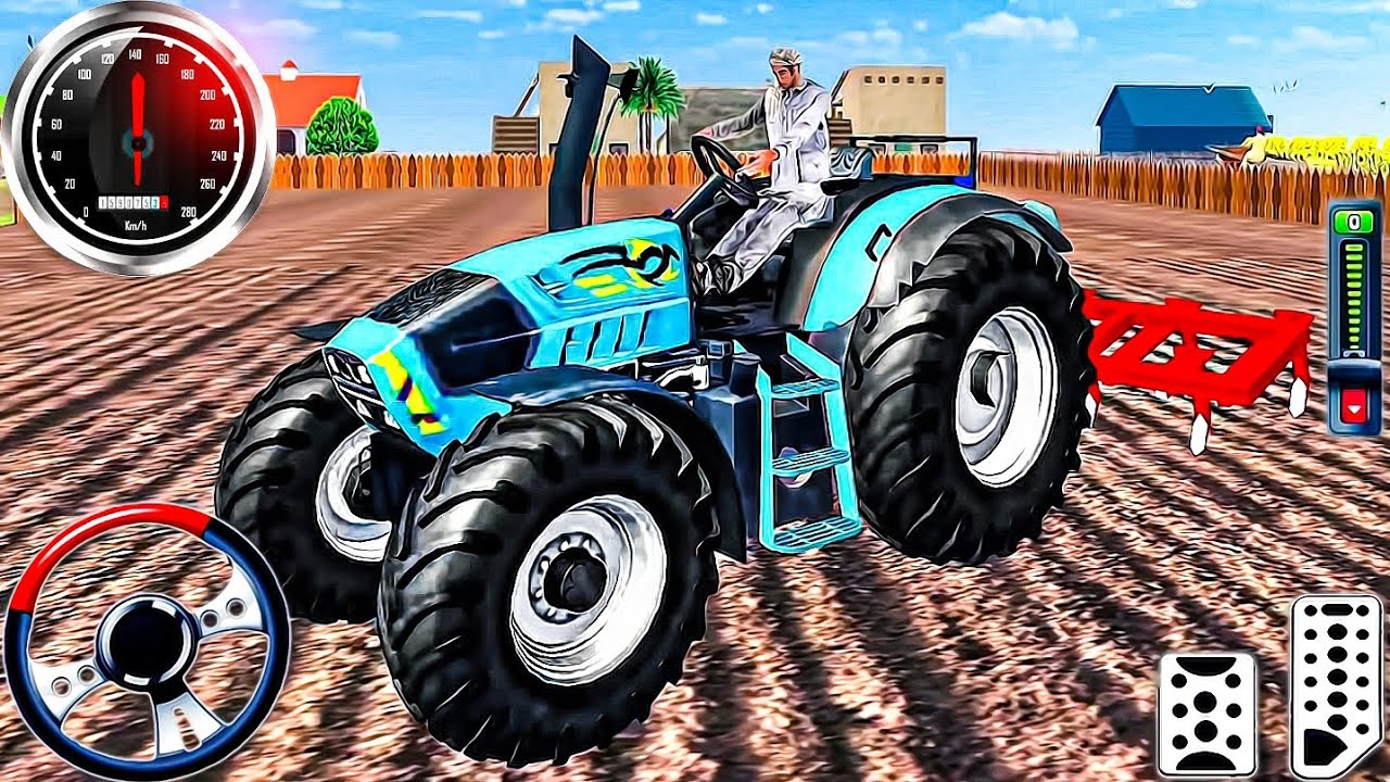 Mega Tractor Driving Simulator - Tractor Farming Game - Android GamePlay 