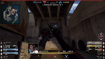 Skadoodle 1v3 Amazing Clutch Overpass - Cloud9 vs FaZe Boston major 2018 Highlights