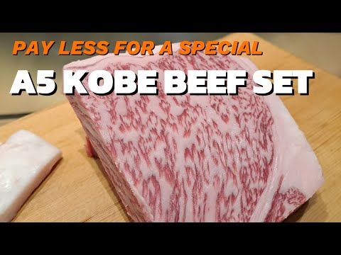 A5 KOBE BEEF HACK | Special Set Course Meal for an Affordable Price! #japan #food #beef #kobe #tips