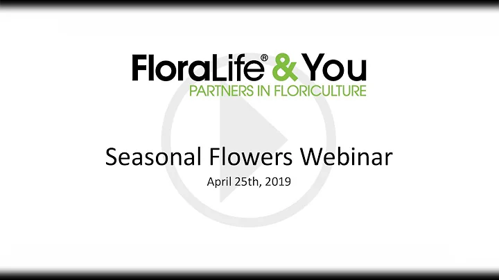 Fresh Cut Flowers Webinar: Seasonal Flowers