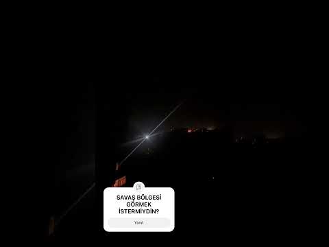 UKRAYNA POLTAVA BÖLGESİ YOĞUN İHA SALDIRISI VE TÜM SOKAK IŞIKLARI KAPALI SİYAH ŞEHİR