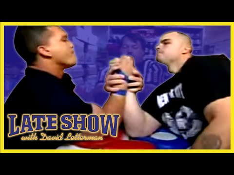 ARMWRESTLING WORLD CHAMPIONS ON DAVID LETTERMAN