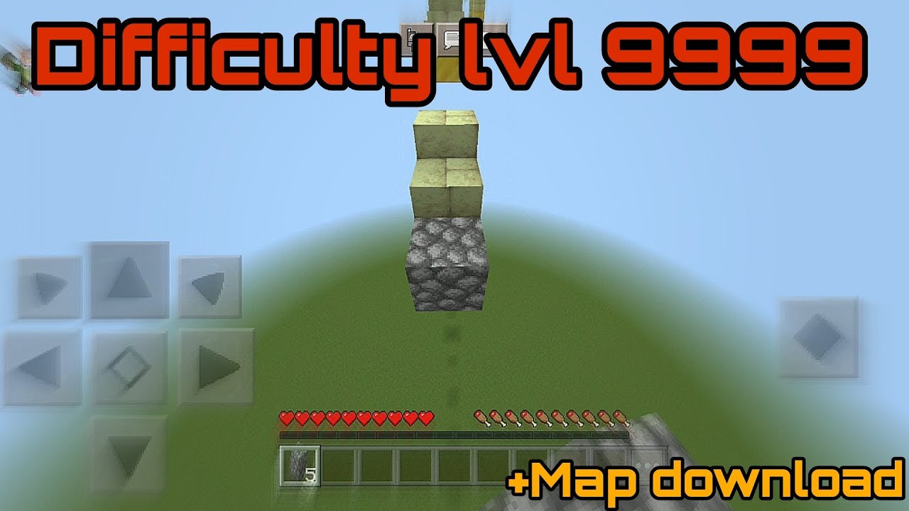 Minecraft hardest Parkour in mobile//+Map download (Mcpe 1.20)