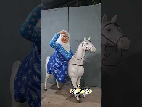 المان نوروزی ننه سرما مجسمه اسب و ننه سرما المان شهری مجسمه فلزی المان نوروزی مجسمه شتر مجسمه اسب