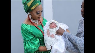 Sola Kosoko Holding Her Beautiful Baby As She Dance With Her At Her Naming,Check Out The Cakes