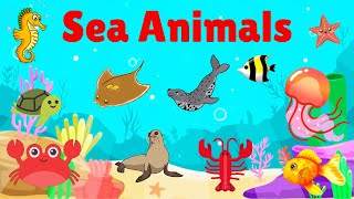 Sea Animals Name in English | Ocean Animal | Aquatic Animal | Water Animals | Kid Vocabulary | Part2