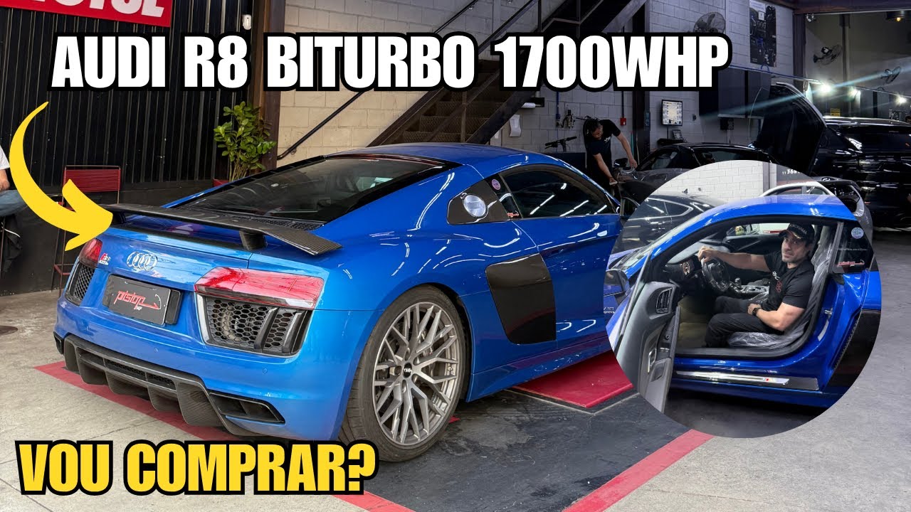 FUI VER UM AUDI R8 BITURBO! 1700 CAVALOS