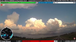 Minnesota Cap Bust (6/24/24) - (Live Storm Chase Archive)