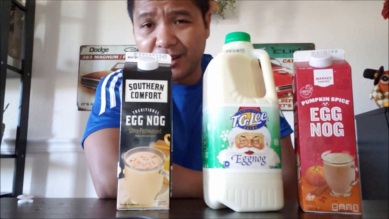 Eggnog Vlog 2018 taste test from the grocery YouTube