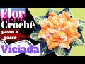 FLOR VICIADA DE CROCHÊ - Passo a passo - BASE DE LEQUE - CRISTINA COELHO ALVES