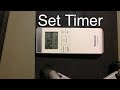 How to Set Timer Panasonic Sky Series Remote Controller