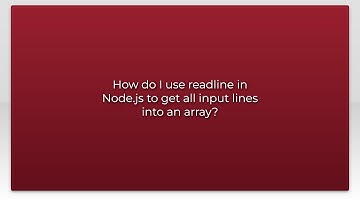 How do I use readline in Node.js to get all input lines into an array?