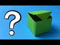 How To Make Paper Box / Opens And Closes - DIY Origami BOX