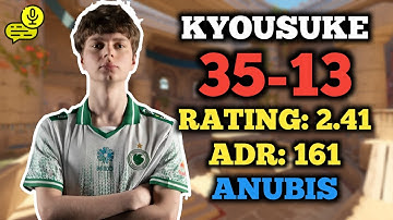 CS2 POV | KYOUSUKE (35-13) FACEIT RANKED (ANUBIS) | VOICE COMMS