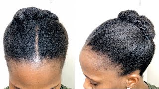 Quick and Easy Wash day Hairstyle on 4c Natural Hair || African threading || Low Manipulation