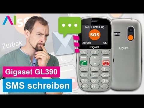 Gigaset GL390 - SMS schreiben • ? • ✉️ • ? • Anleitung | Tutorial