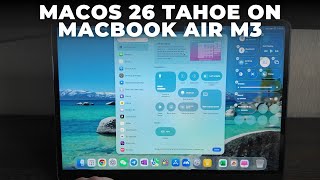 macOS 26 on MacBook Air M3 – Performance, Features & First Impressions!