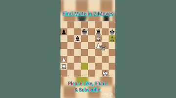 || Mate in 2||#shorts #chess  #checkmate #learnchess  #tactics   #chessforbeginners#checkmatetricks