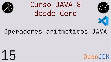 15 Operadores aritméticos #java8 #programacion #vscode
