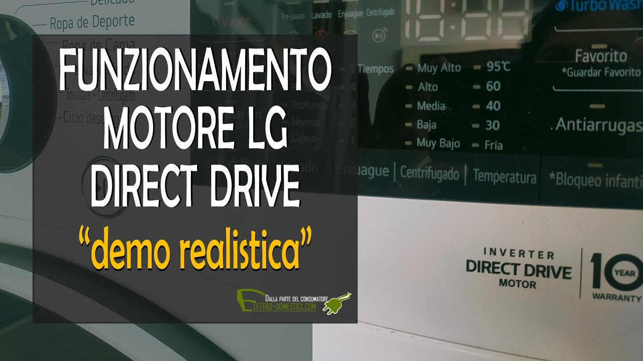 lavatrice direct drive lg a confronto con motore a trasmissione classico