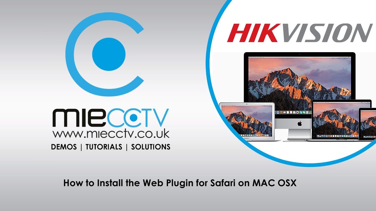 hikvision web plugin safari