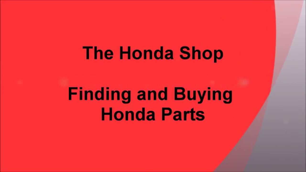Honda Parts Search Instructions HD 