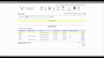 Field ID Feature: Mass Event - Inspection Software