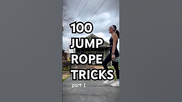 Learn 100 jump rope tricks•part 1 #jumprope #jumpropetricks #jumpropeworkout #cardio #workout