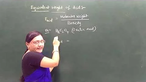 EQUIVALENT WEIGHT OF ACIDS, BASES & SALTS //WITSCONNECT