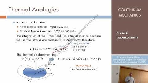 Continuum Mechanics - Ch 6 - Lecture 17 - Thermal Analogies