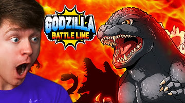 FIRST TIME Playing GODZILLA BATTLE LINE!