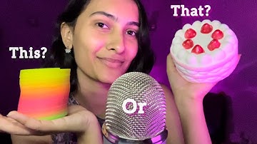 ASMR This OR That? Decision Making Trigger | What will you Choose?