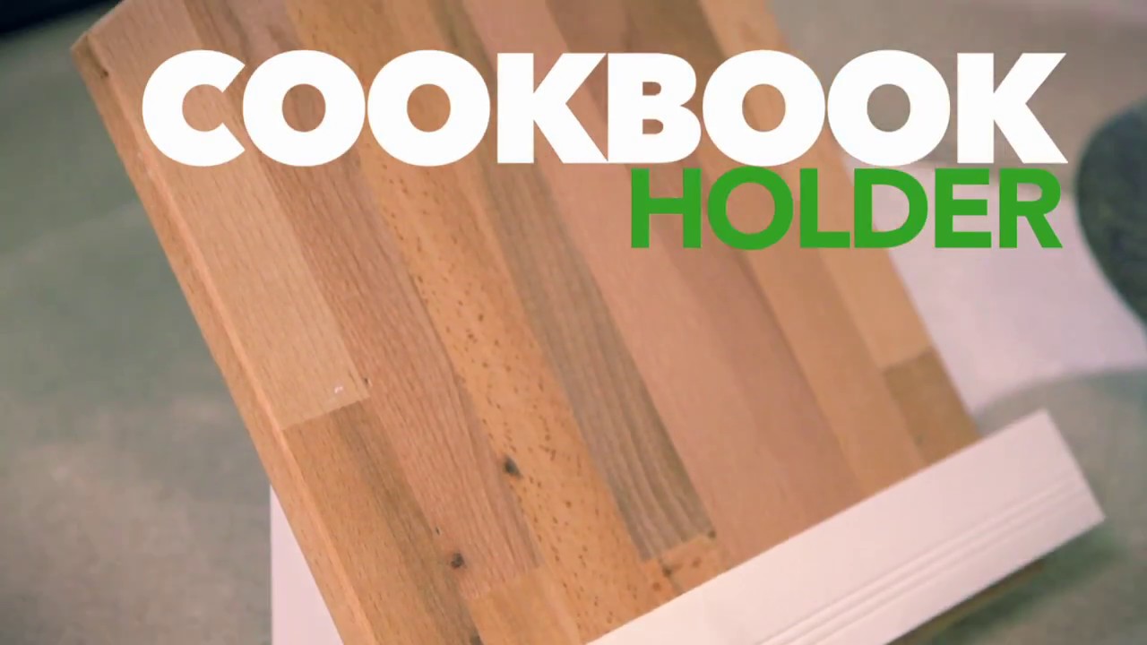 Diy Cookbook Holder Youtube