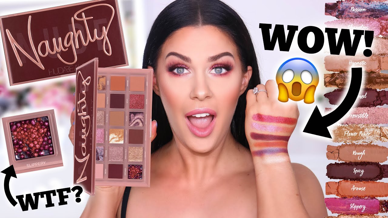 Huda Beauty Naughty Nude Eyeshadow Palette Review, Demo & Swatches - YouTube