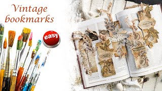 Vintage bookmarks tutorial