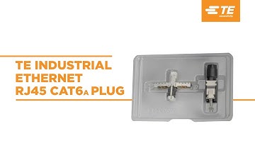 TE’s Industrial Ethernet RJ45 Cat6A Plug Saves Field Time