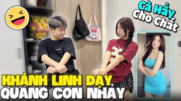 Khánh Linh Dạy Quang Con Nhảy Tiktok "Cà Hẩy" Và Cái Kết Không Nhịn Được Cười ?