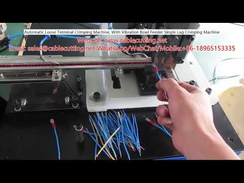 Automatic Loose Terminal Crimping Machine with Vibration Bowl Feeder