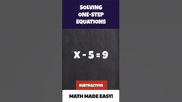 SOLVING A ONE-STEP EQUATION IN 1 MINUTE! (Problem 2) #shorts #math