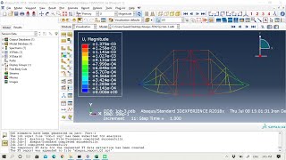 FEM Analysis of 2D truss using Abaqus (Beam Elements)