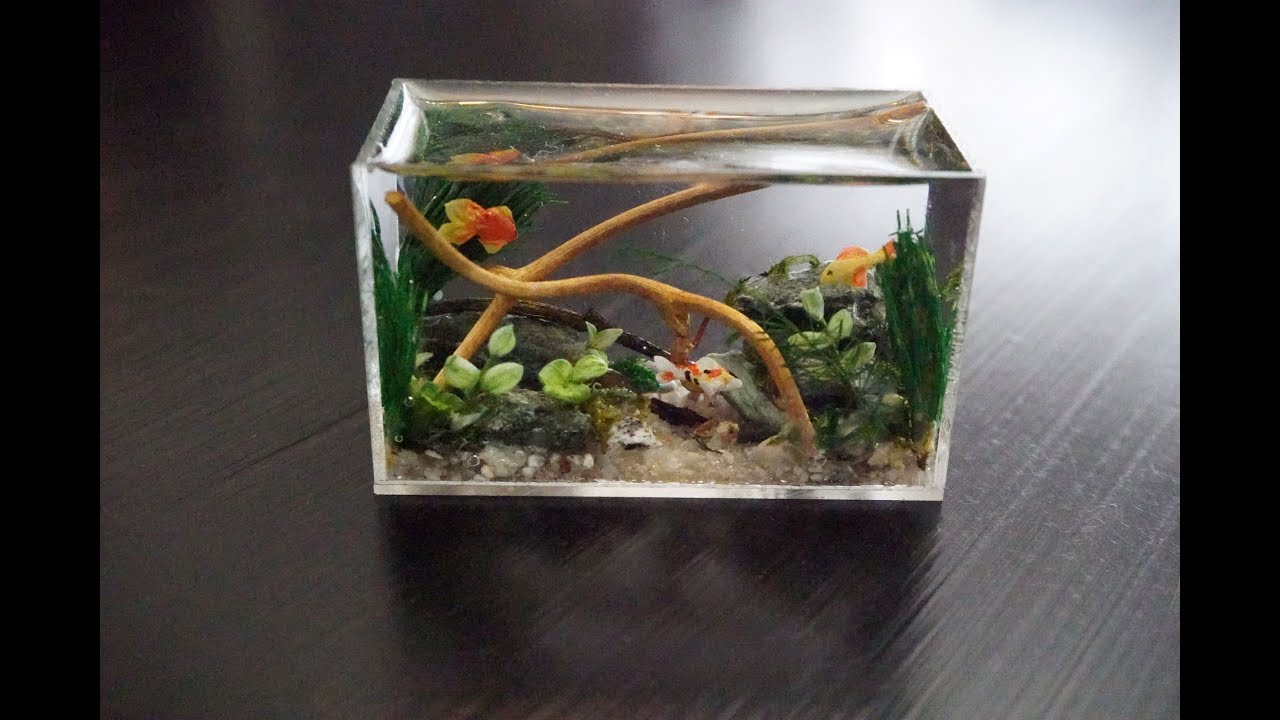 How to Make a Miniature Fish Aquarium - YouTube