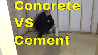 Concrete VS Cement-The Differences-BASIC Explanation