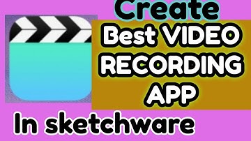 Create vedio recording app in sketchware project||sketchware tutorials