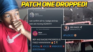 *NEW* NBA 2K20 PATCH 1 UPDATE IS HERE!!! REP/BADGE PROGRESS FIXED + SPEED INCREASE!! *NOT CLICKBAIT*