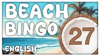 Beach Themed 90-Ball Bingo Game - 27