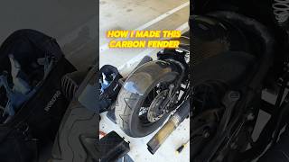 Homemade 100% Carbon Fiber Motorcycle Fender #automobile #carbonfiber #motorcycle